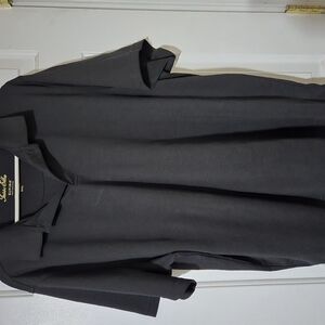 Tasso Elba Black Supima Cotton Blend Shirt